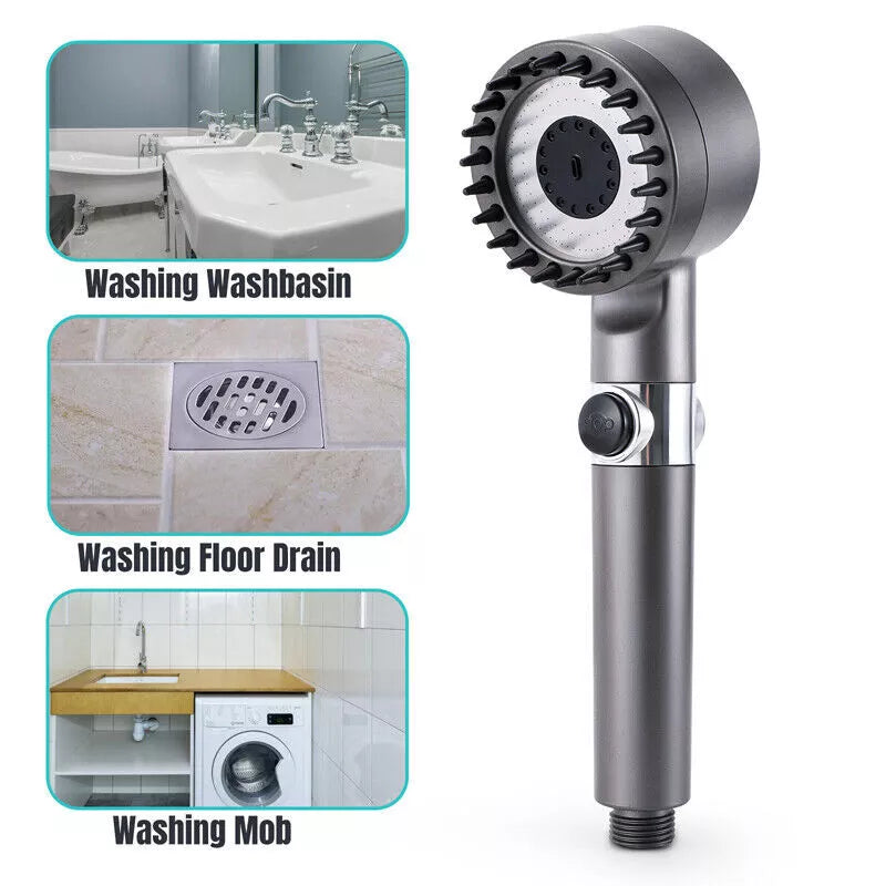 High Pressure Shower Head with 3 Spray Modes