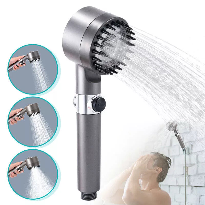 High Pressure Shower Head with 3 Spray Modes