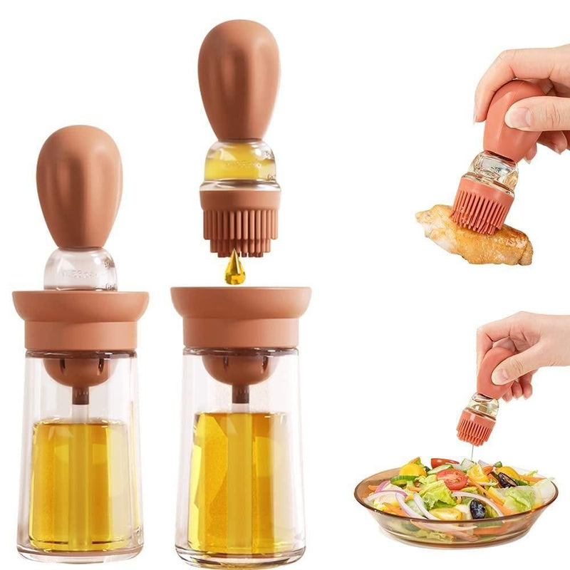 Oil Dispenser with Silicone Brush