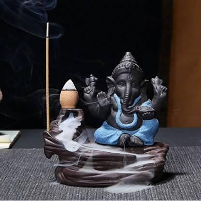 Ganesha with Smoke Backflow Cones