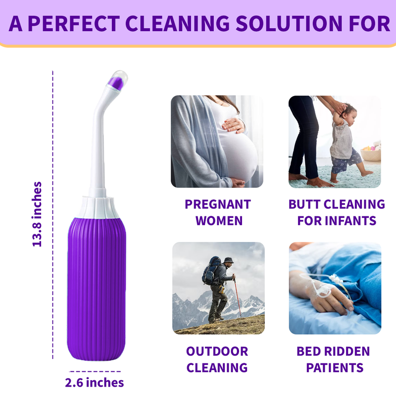 Portable Bidet : Upside Down Peri Bottle