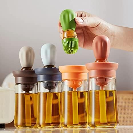 Oil Dispenser with Silicone Brush