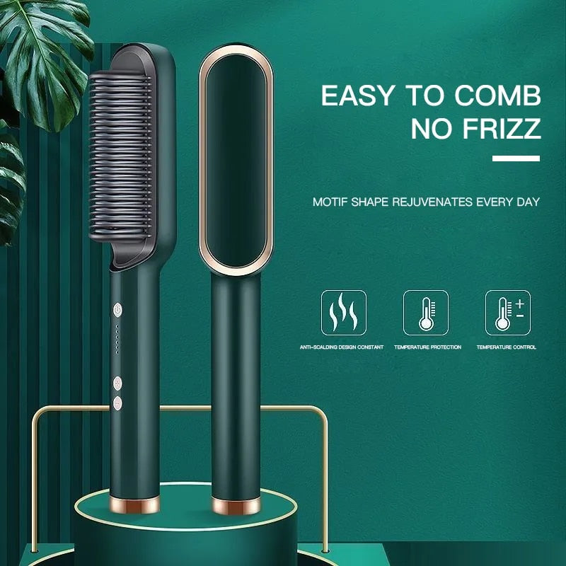 Professional Electric Hair Straightener Comb Brush